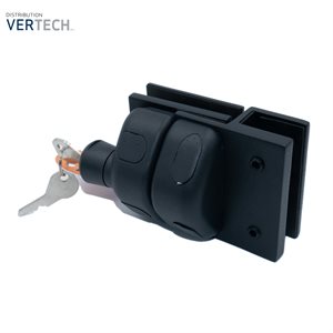 Mbl magnetic lock with key for 10 / 12mm poolside glass rail.