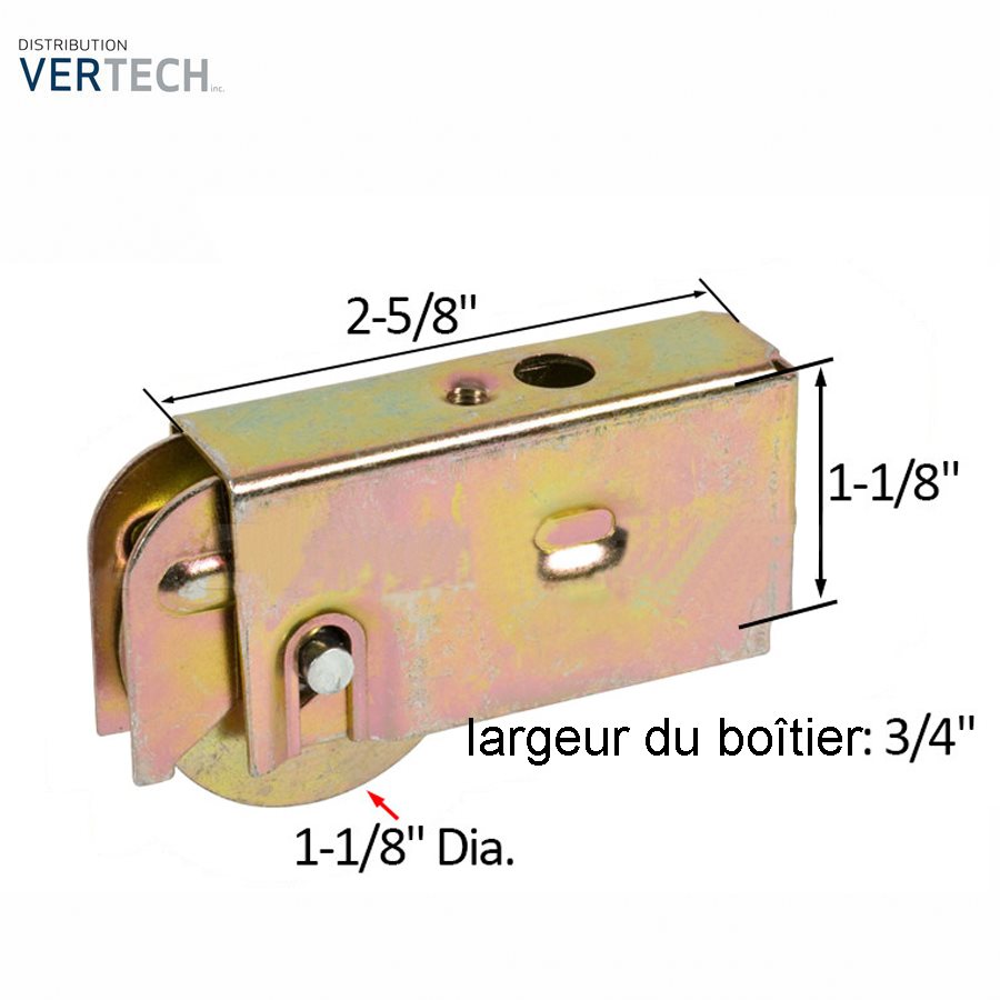 ROULETTE PORTE COULISSANTE- ACIER (AGP 4-111)