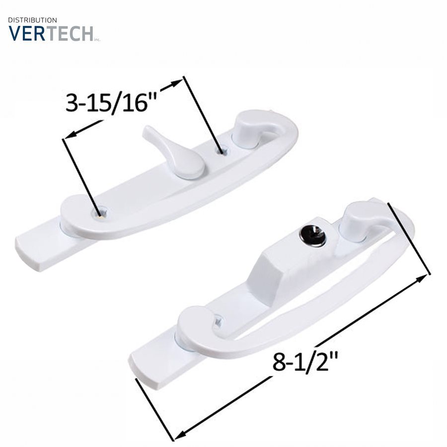 PATIO DOOR HANDLE-OFFSET- WITH KEY